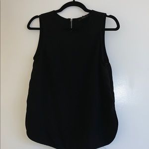 black tank blouse / size small